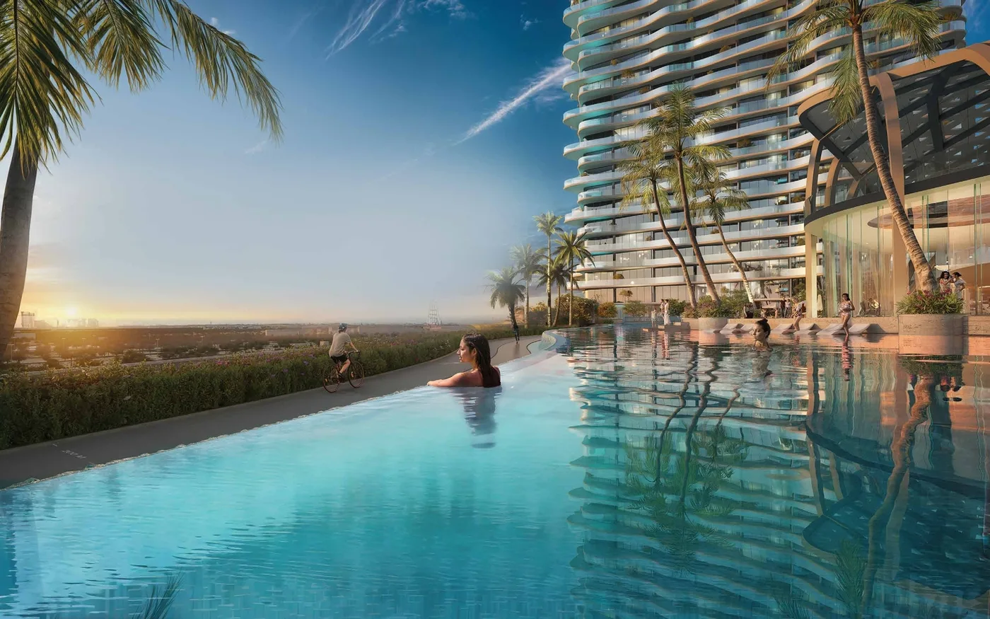 Infinity Pool With Beach amenity image at Laguna Residence