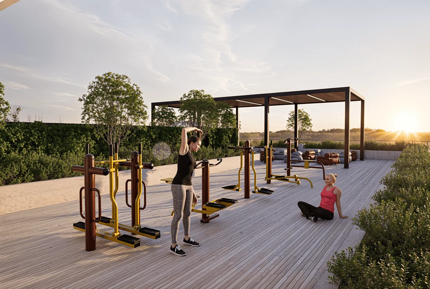 Outdoor Gym amenity image at Lazord by Lapis Phases 1 and 2