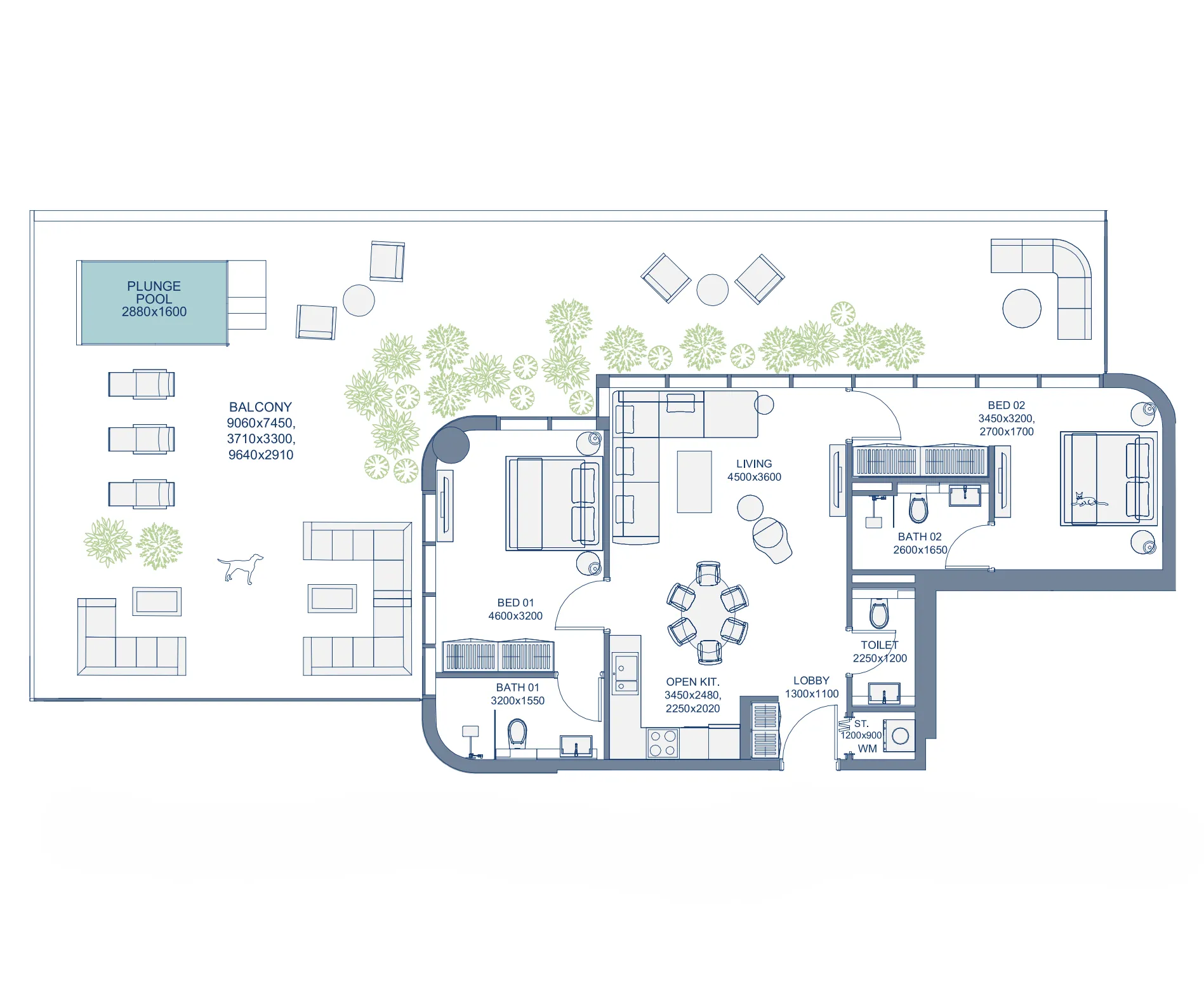 Mr. Eight Development Le Chateau Pietrus floor plan