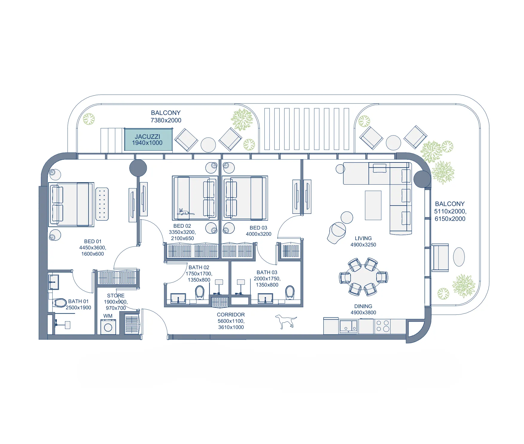 Mr. Eight Development Le Chateau Pietrus floor plan