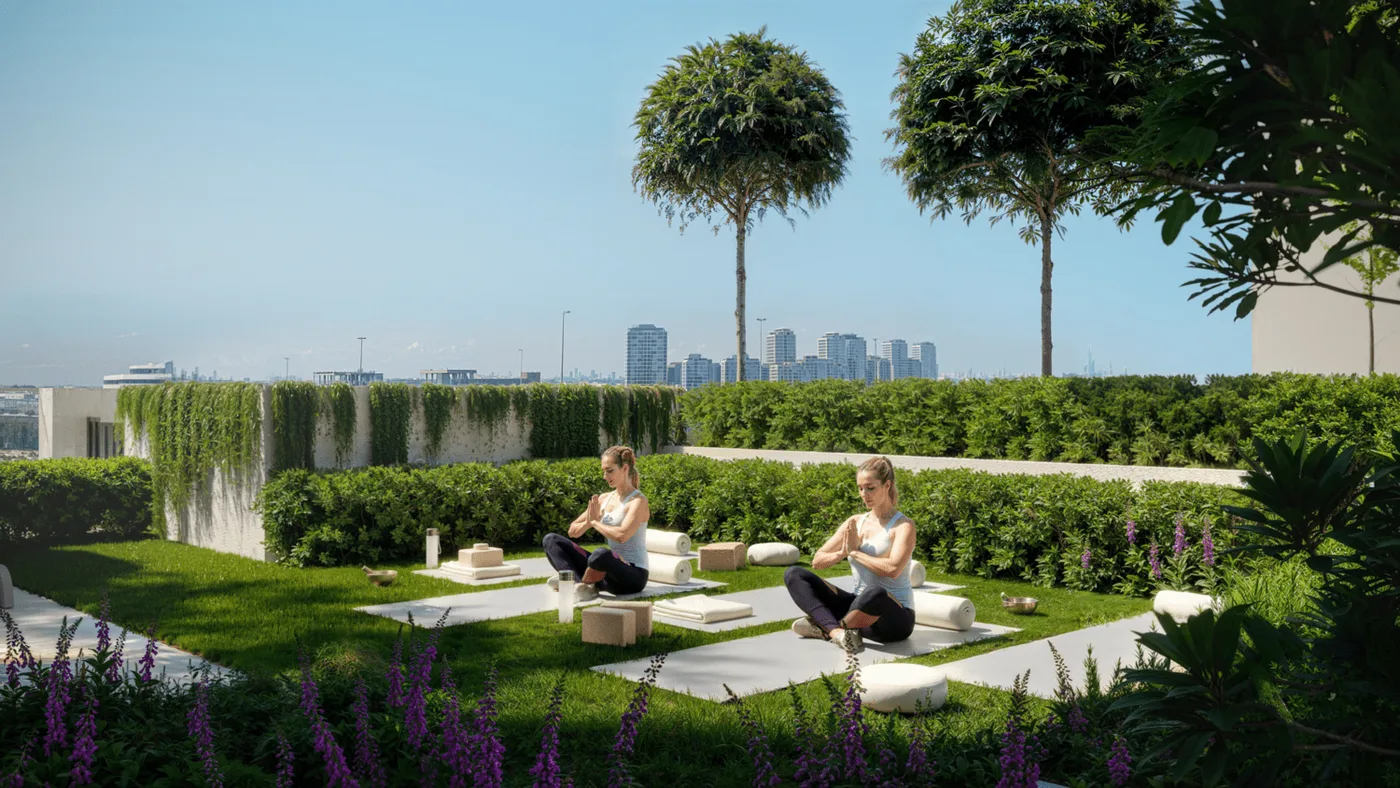 Outdoor Yoga Lounge amenity image at LUM1NAR