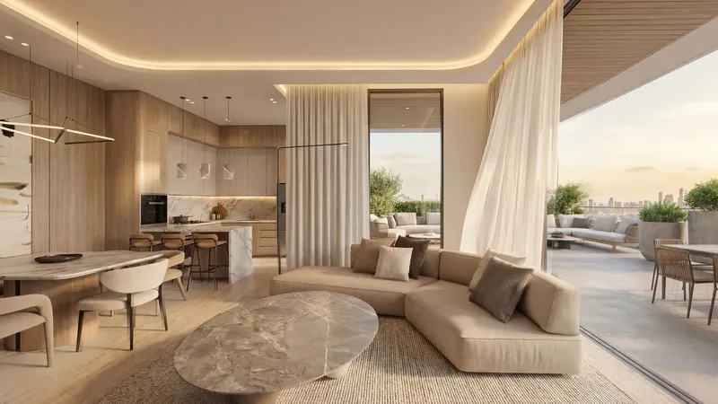 Interior at Lunaya Terraces in Saih Shuaib Dubai