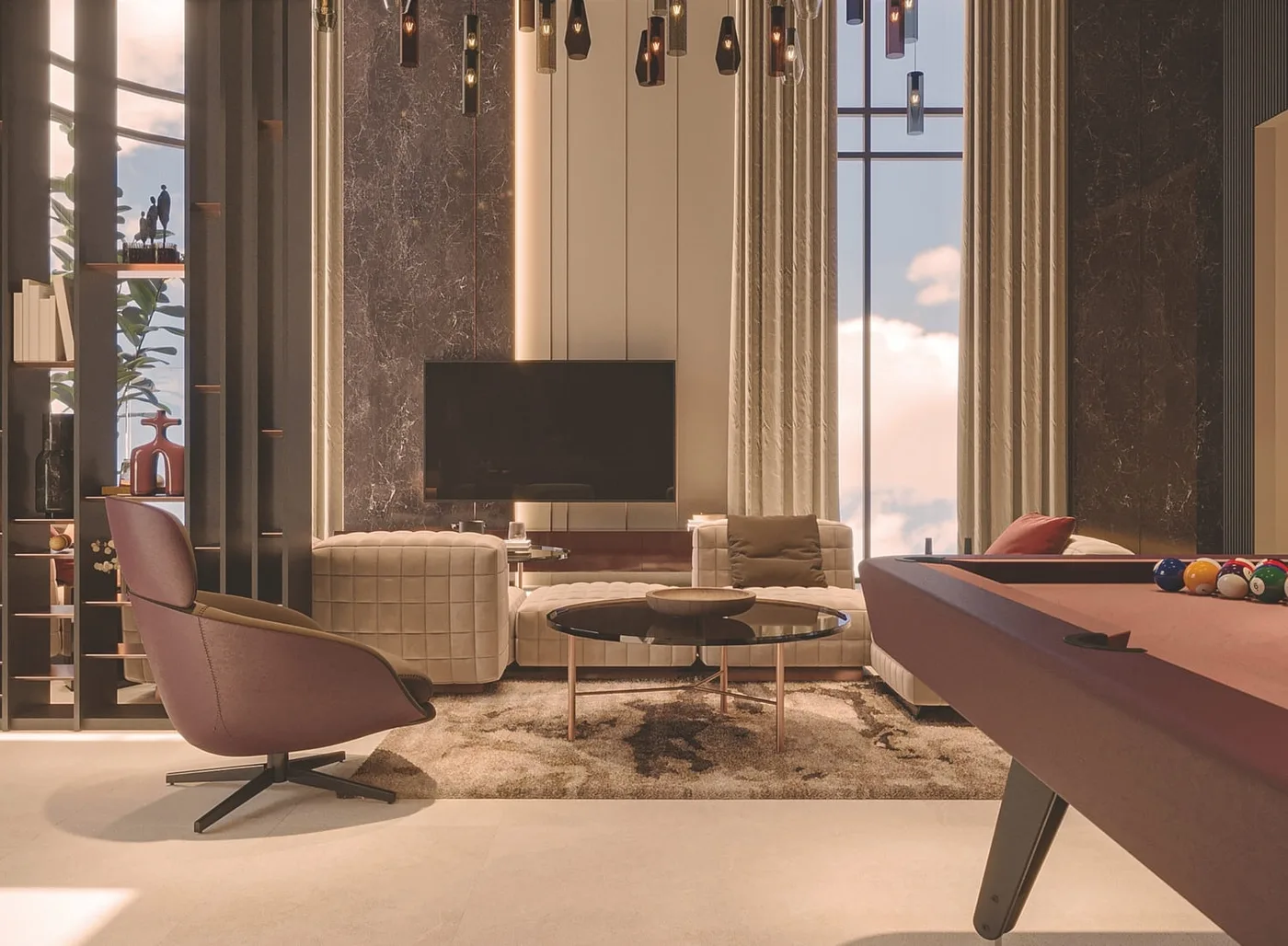 Club Room amenity image at Luxor Tower