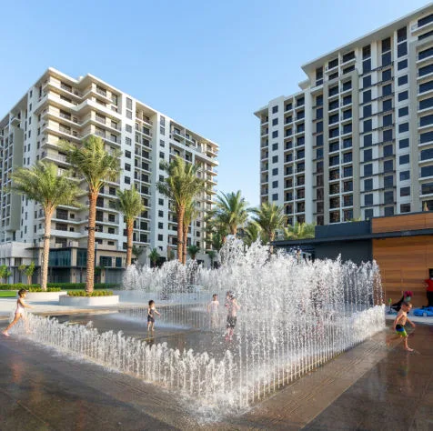 Water Splash Pad amenity image at Maha Townhouses