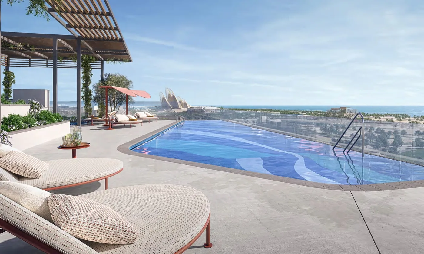 Rooftop Swimming Pool amenity image at Manarat Living 2