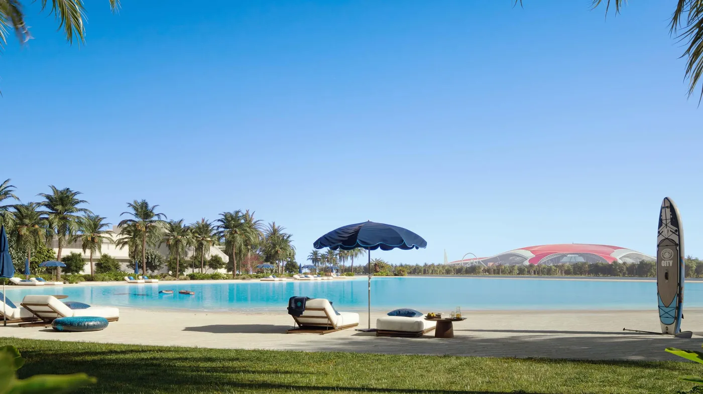 Crystal Lagoon amenity image at Manchester City Yas Residences by Ohana