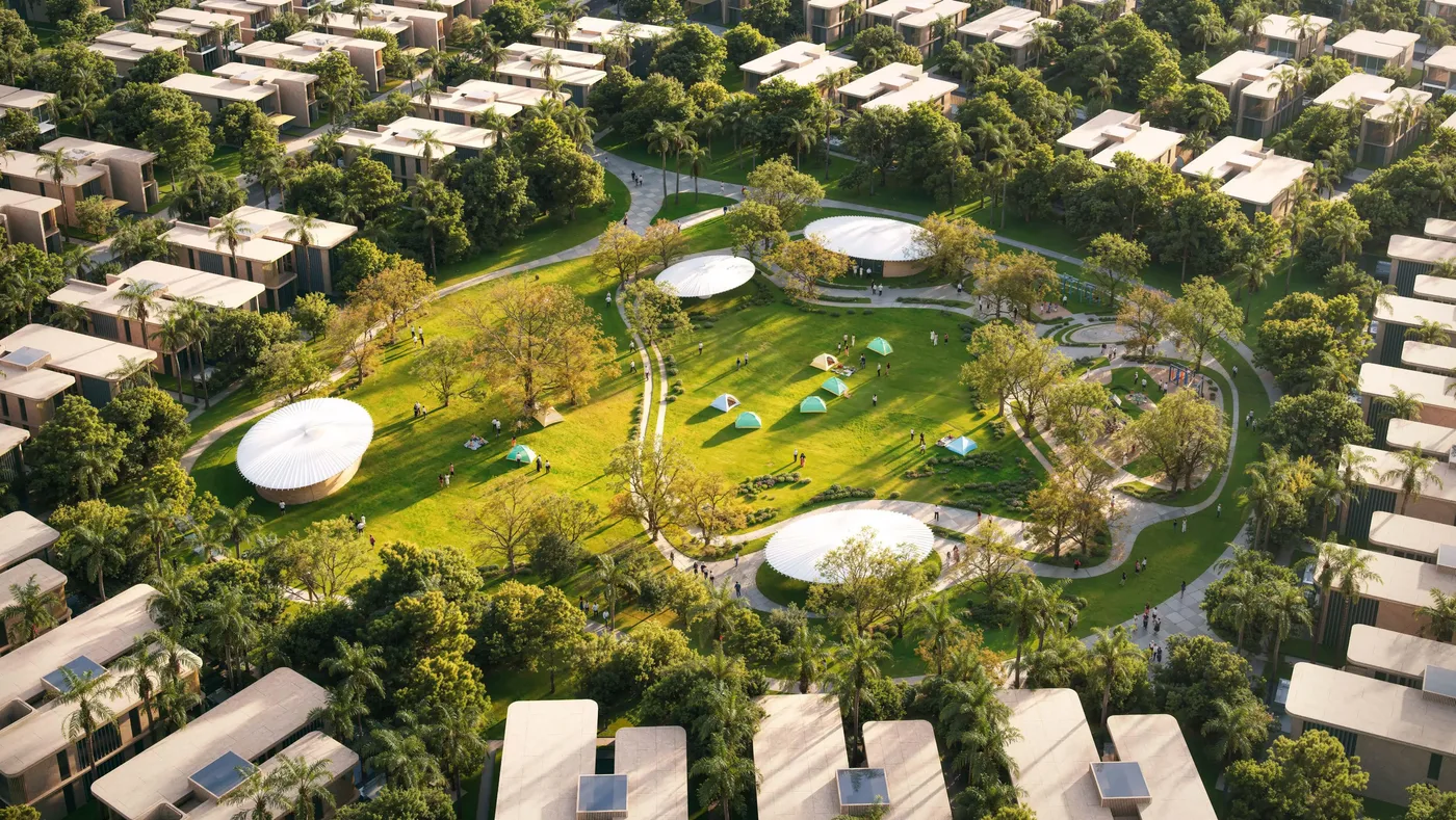 Green Area amenity image at Manchester City Yas Residences by Ohana