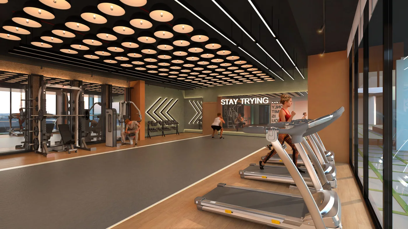 Fully Equipped Gym amenity image at Marquis Galleria