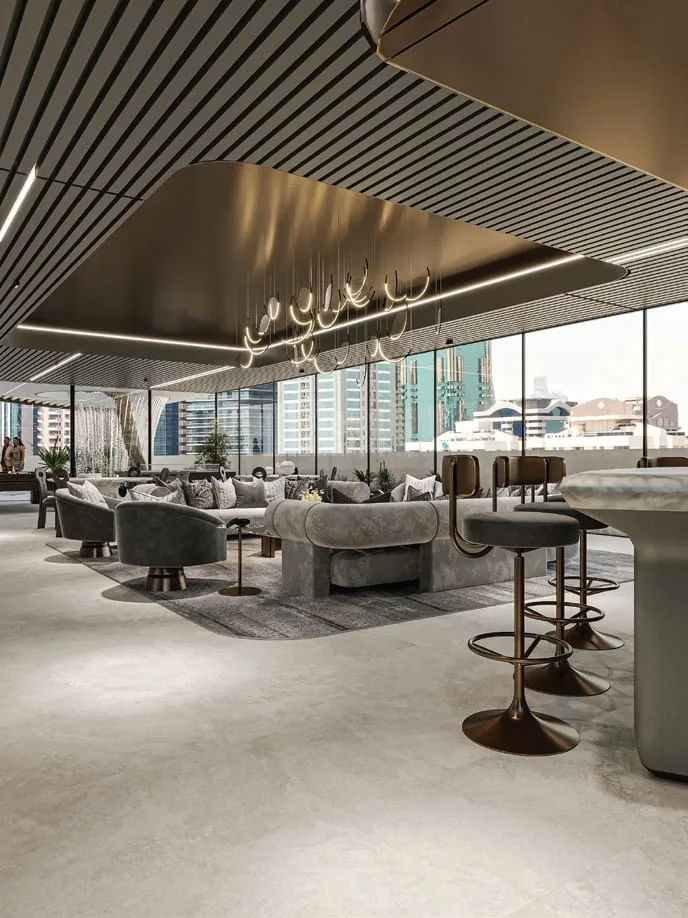 Lush Chic Bar Area amenity image at Mayfair Gardens
