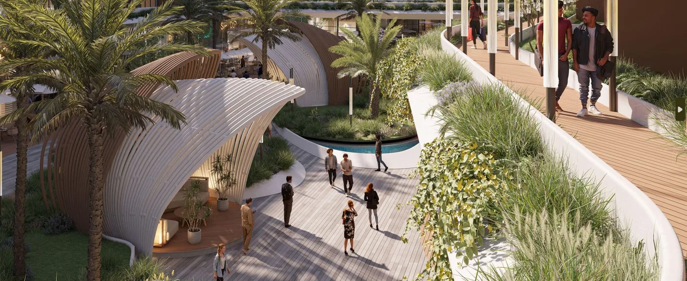 Promenade Area amenity image at Mayfair Nexus
