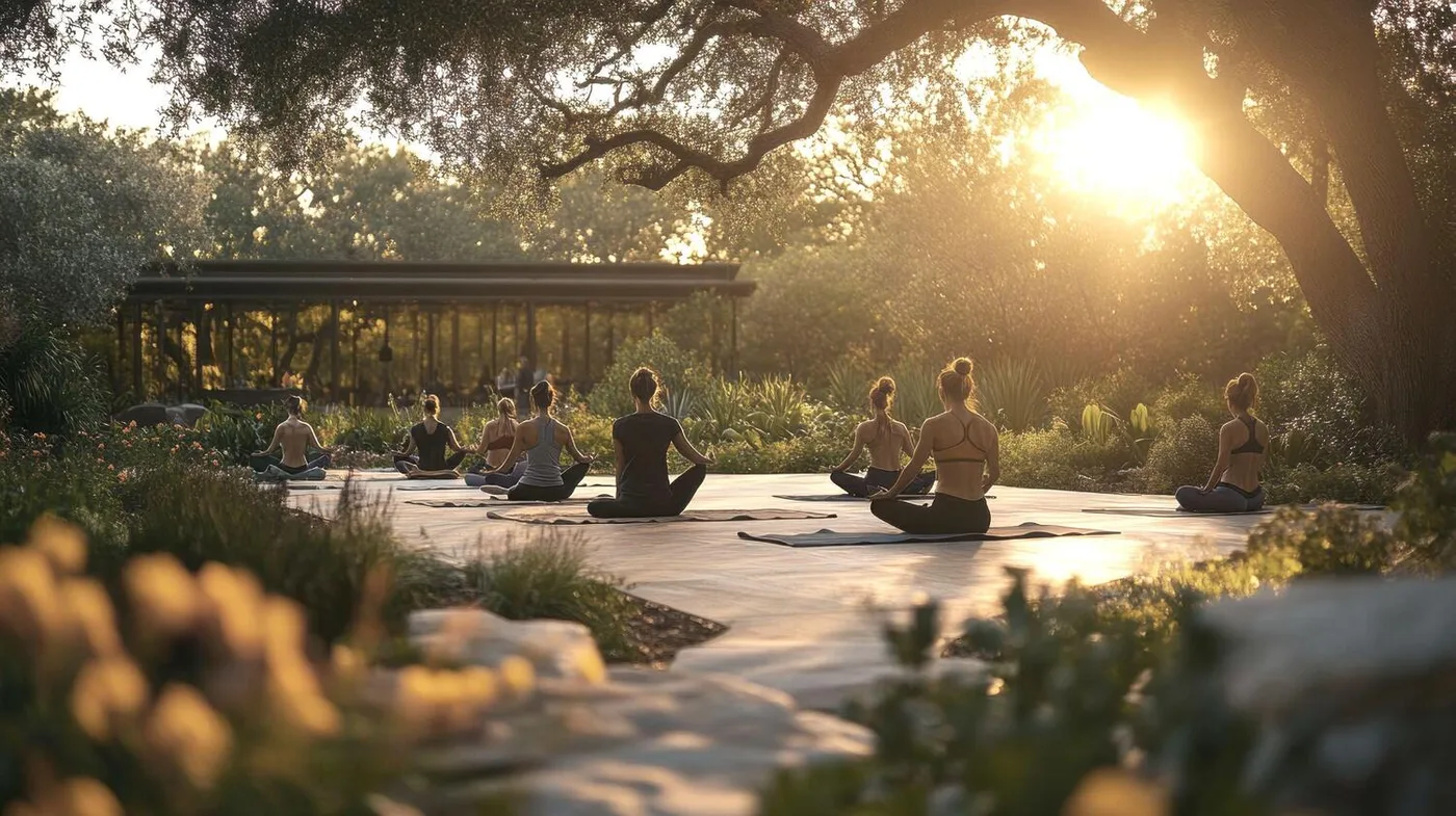 Zen Garden & Open Air Yoga Park amenity image at Mayfair Nexus