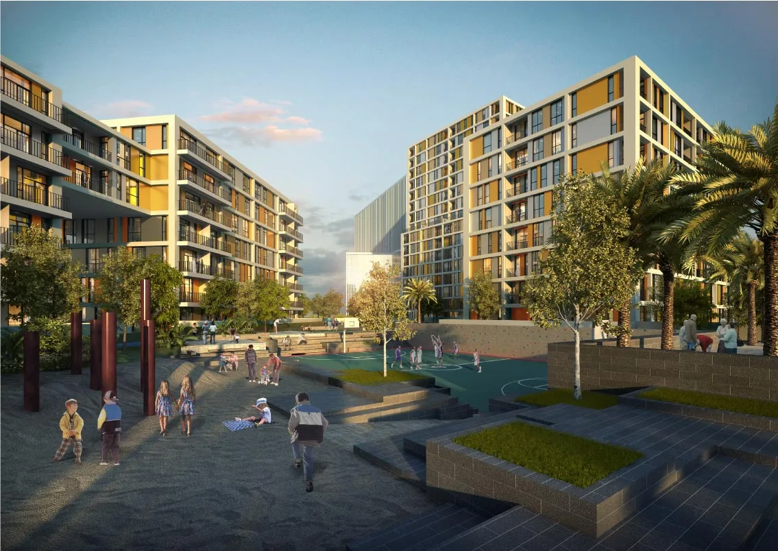 Basketball Courts amenity image at Midtown Mesk