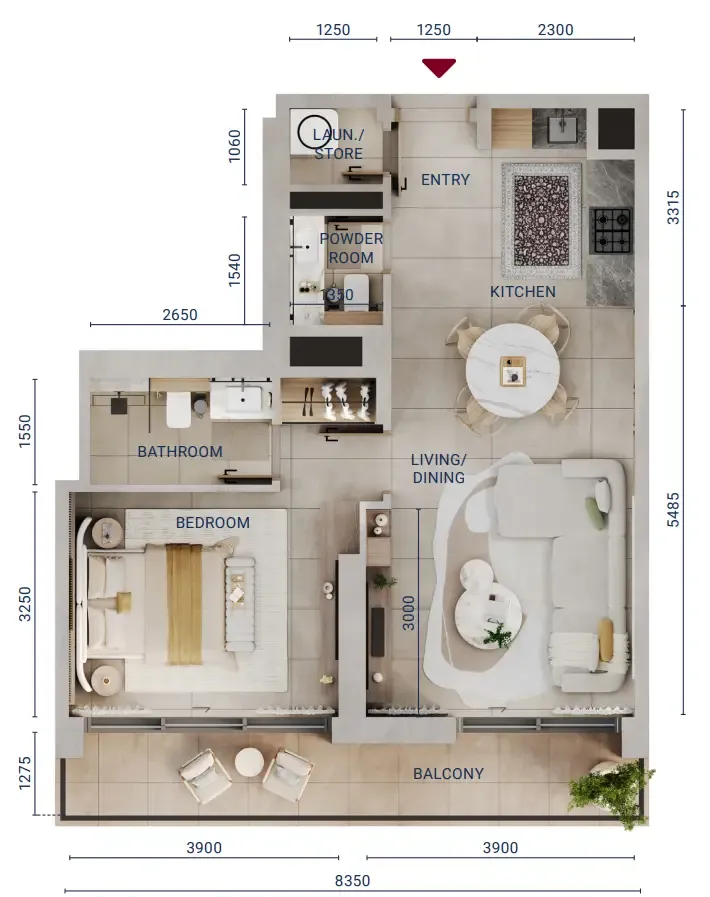 Union Properties Mirdad floor plan