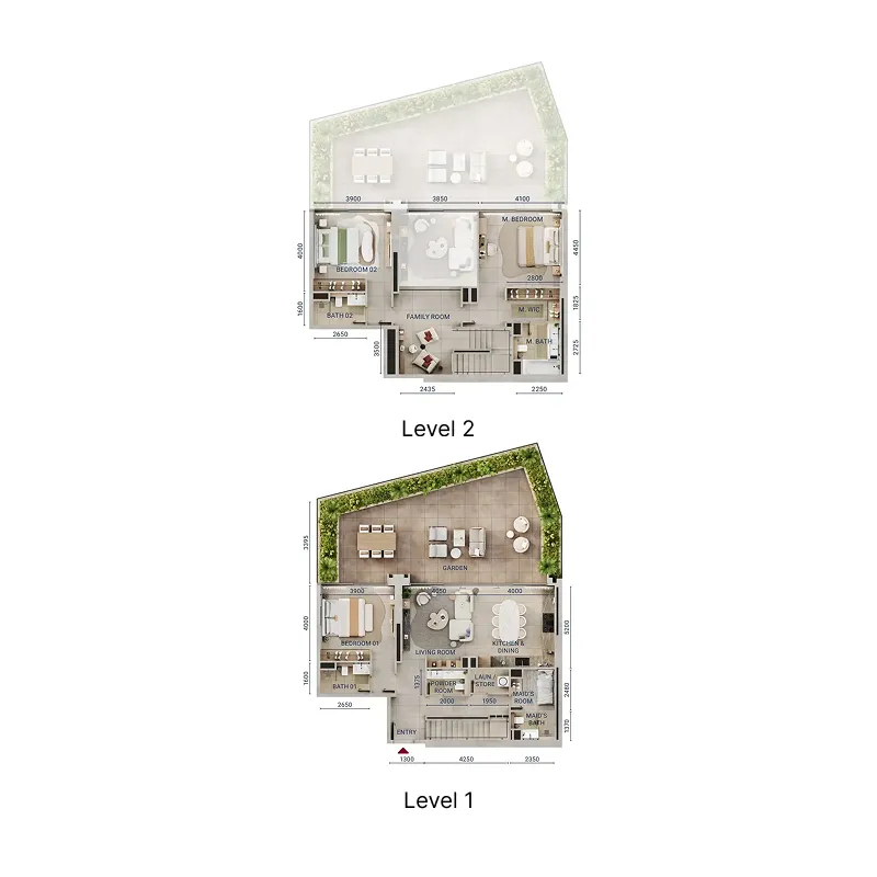 Union Properties Mirdad floor plan