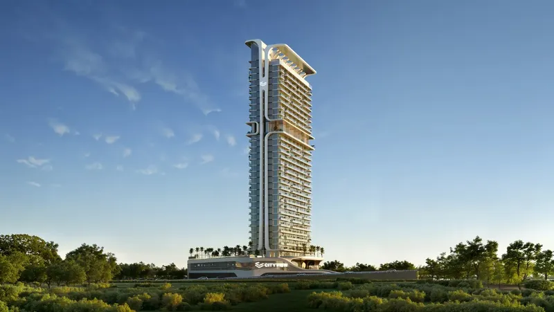 Exterior at Mövenpick Residences Dubai Motor City Phase 1 in Dubai Motor City Dubai