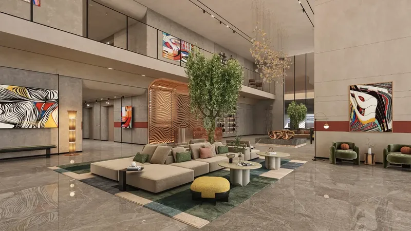 Lobby at Mövenpick Residences Dubai Motor City Phase 1 in Dubai Motor City Dubai