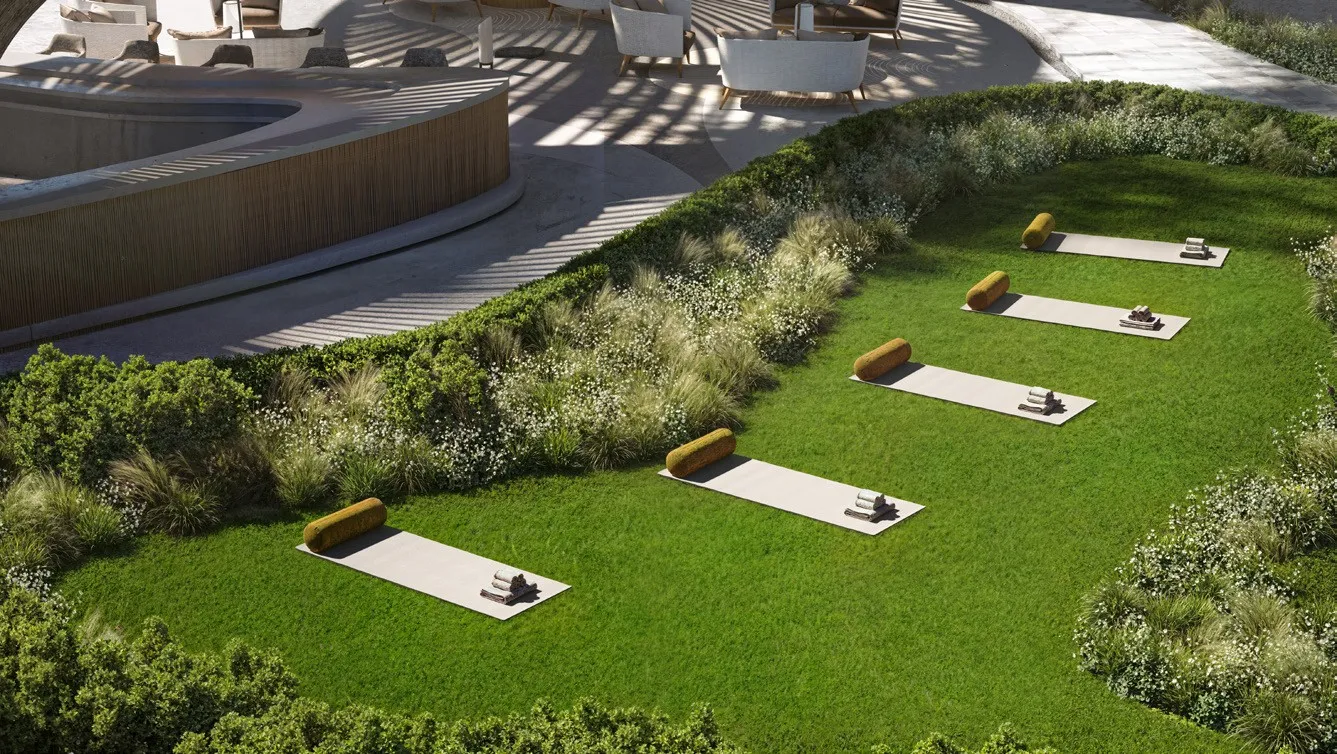 Yoga Area amenity image at Mövenpick Residences Dubai Motor City Phase 1