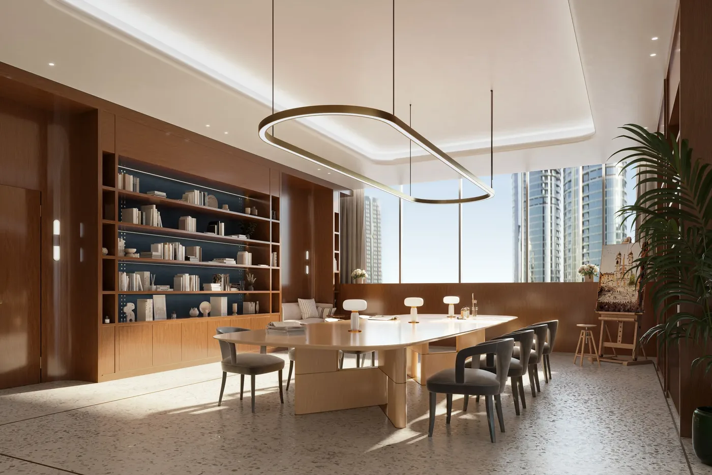 Library amenity image at Mr. C Residences Downtown