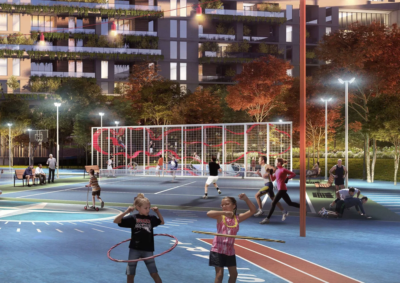 Outdoor Gym And Fitness Station amenity image at Myrtle Central Park