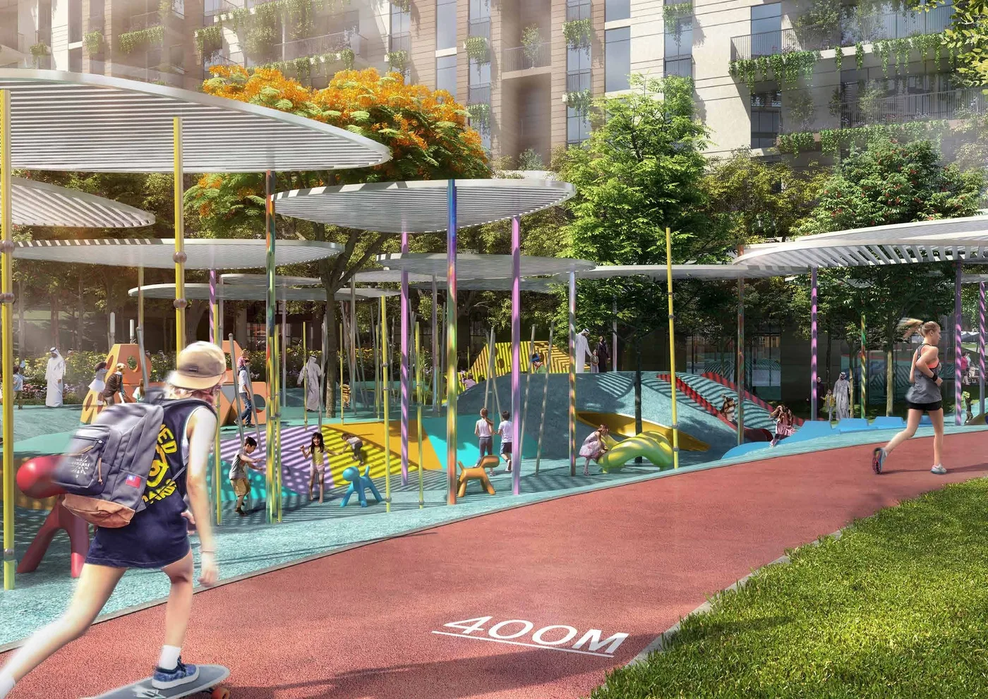 Running Track amenity image at Myrtle Central Park