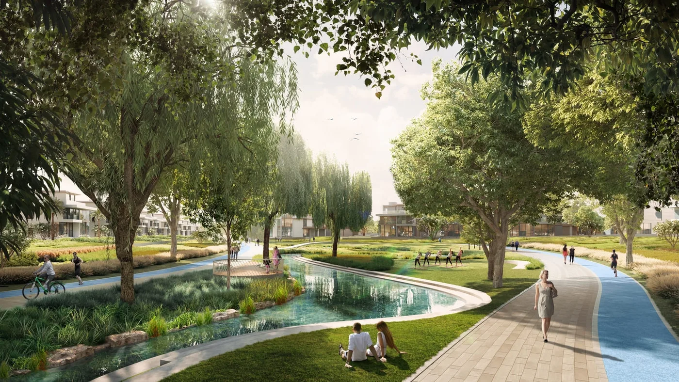 Yoga Lawn & Running Tracks amenity image at Nad Al Sheba Garden Phase 4