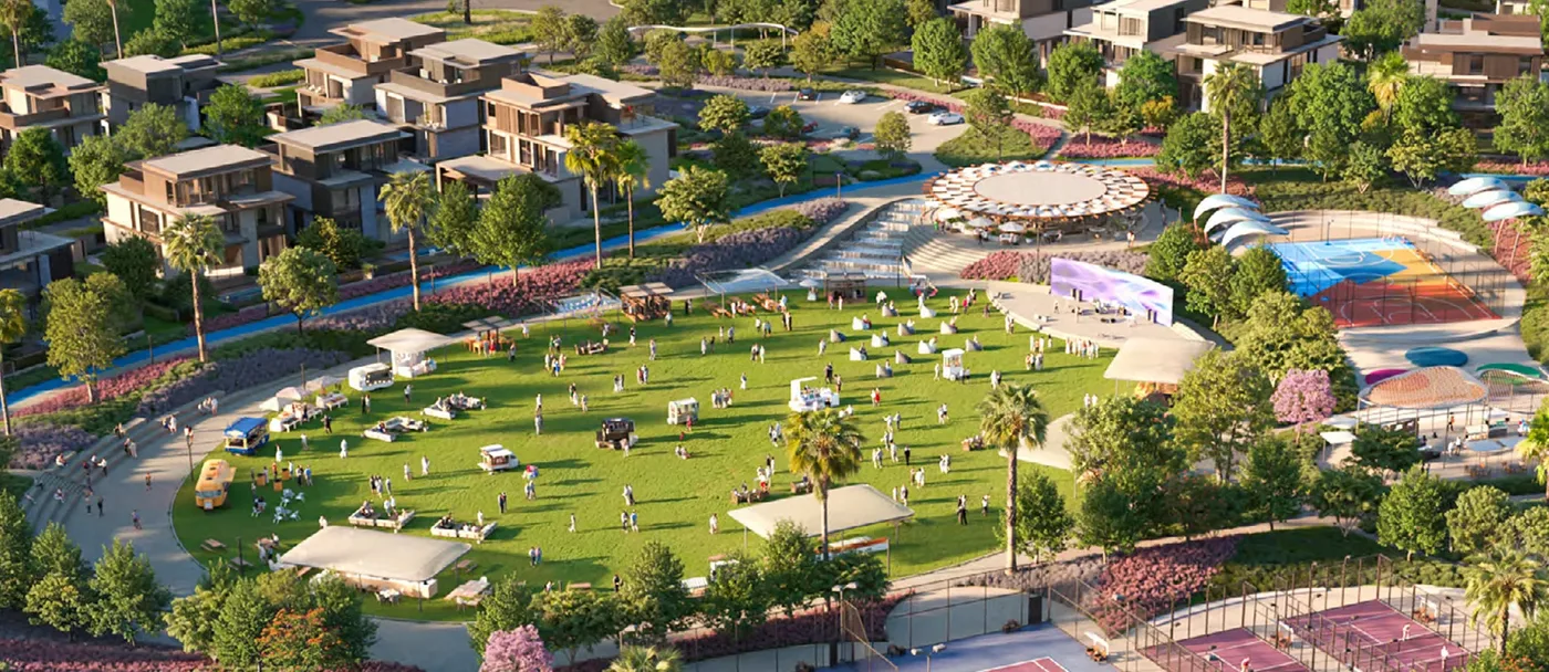 Events Lawn & Amphitheatre amenity image at Nad Al Sheba Gardens Phase 11