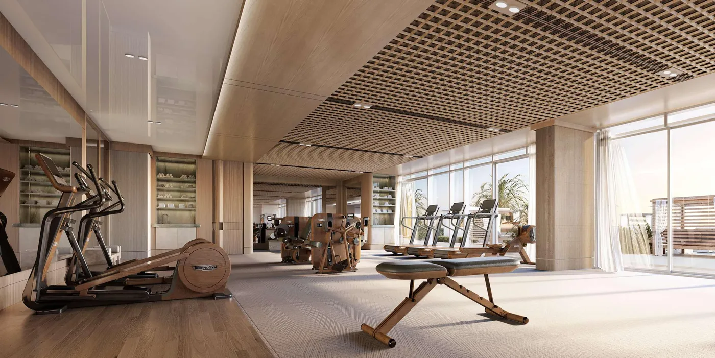 Gym amenity image at Nasim Al Bahr Residences