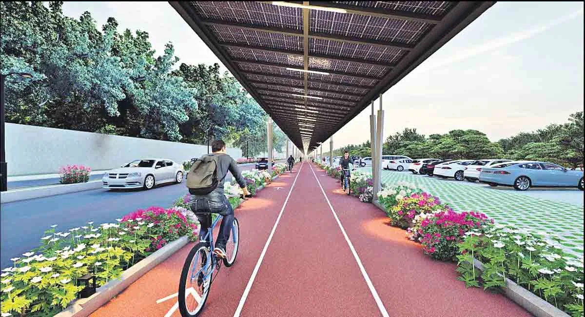 Cycling Tracks amenity image at Nawayef East by Modon Properties