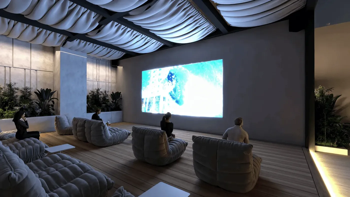 Rooftop Cinema amenity image at Nexara by 7th Key