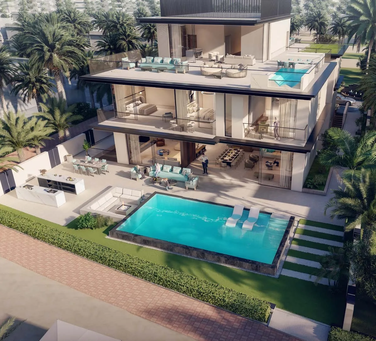 Private Swimming Pools amenity image at Nineteen Riviera Lagoon