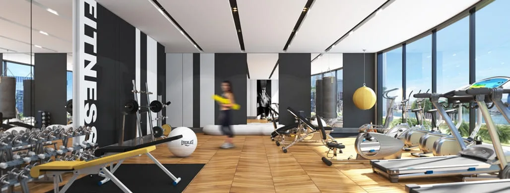 Gym amenity image at Nobles Tower