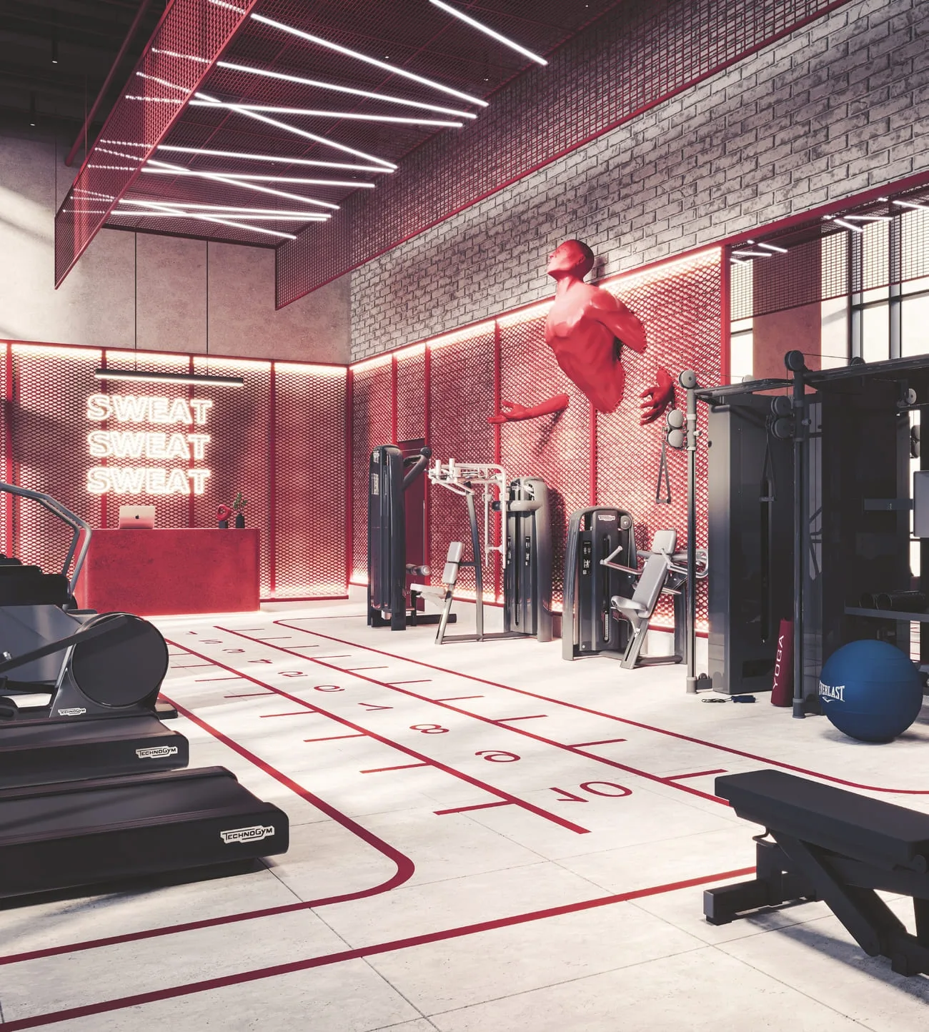Indoor & Outdoor Gym amenity image at Nouran Living