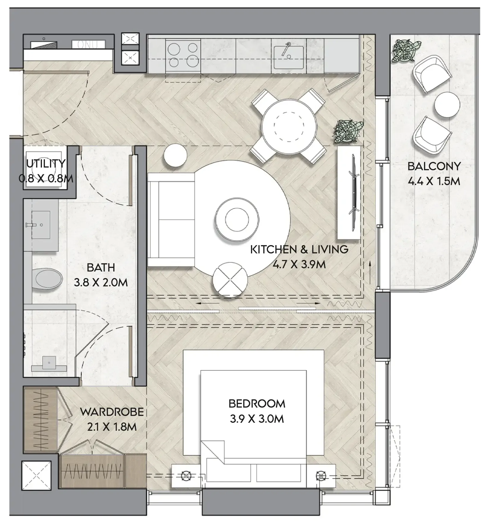 RAK Properties Nura floor plan