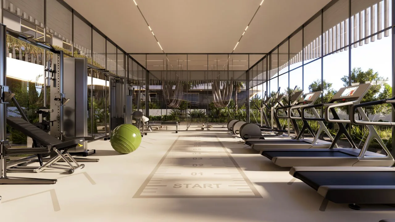 Gym amenity image at Oasis Residences