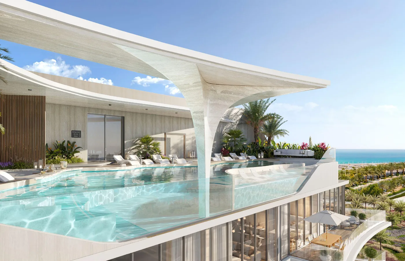 Adults Infinity Pool amenity image at Ola Residence