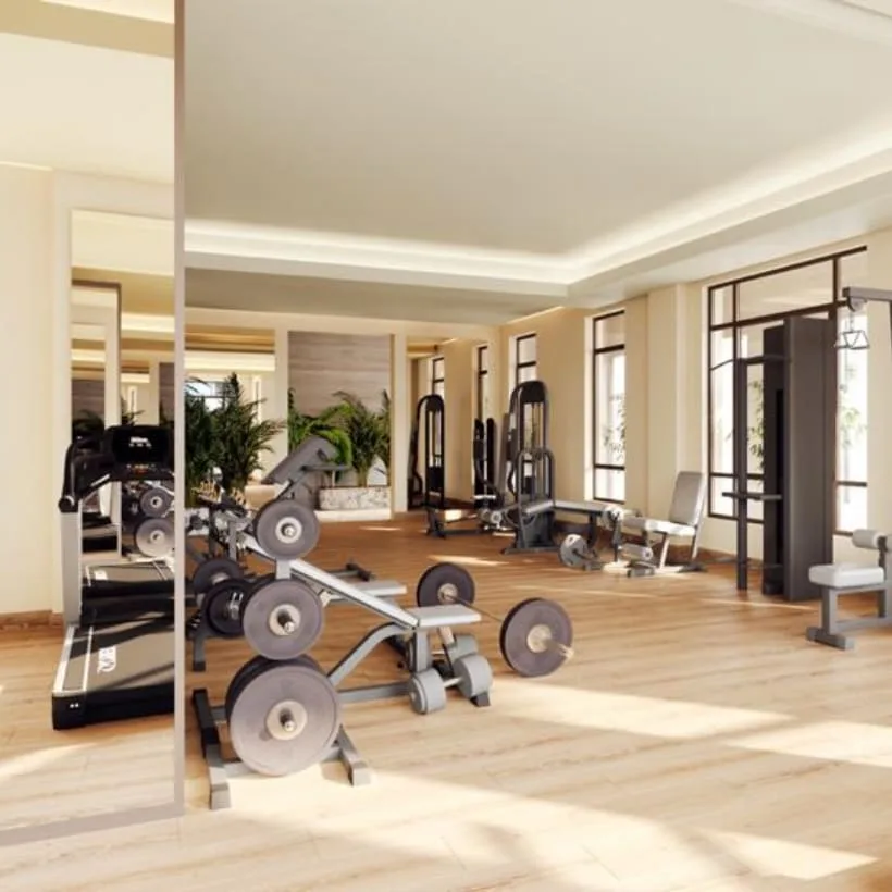 Gym With Panoramic View amenity image at One Reem Island