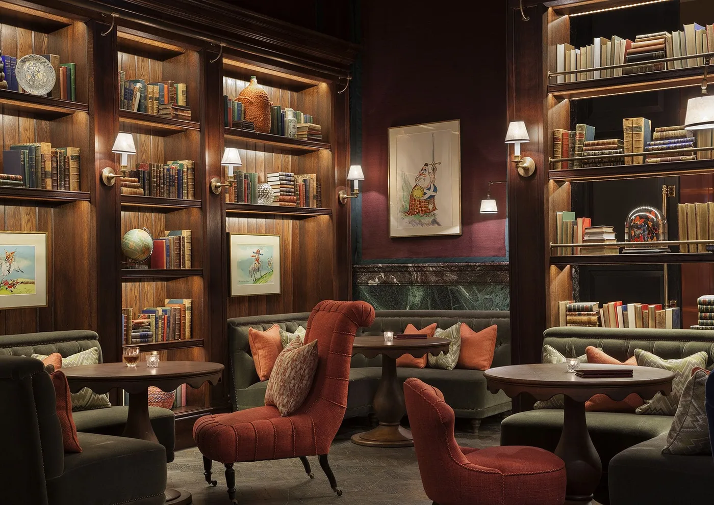 Library Lounge amenity image at Orla Dorchester Collection