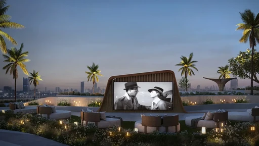 Outdoor Cinema amenity image at Mövenpick Residences Dubai Motor City Phase 1
