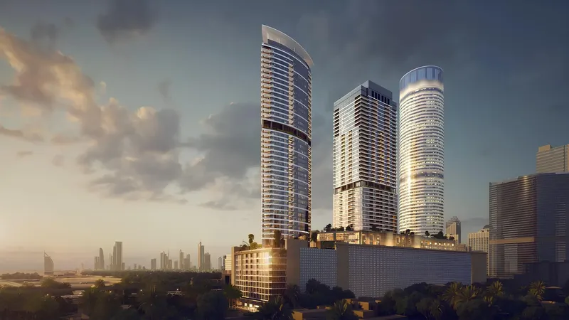 Exterior at Palm Beach Tower 3 in Dubai Marina Dubai
