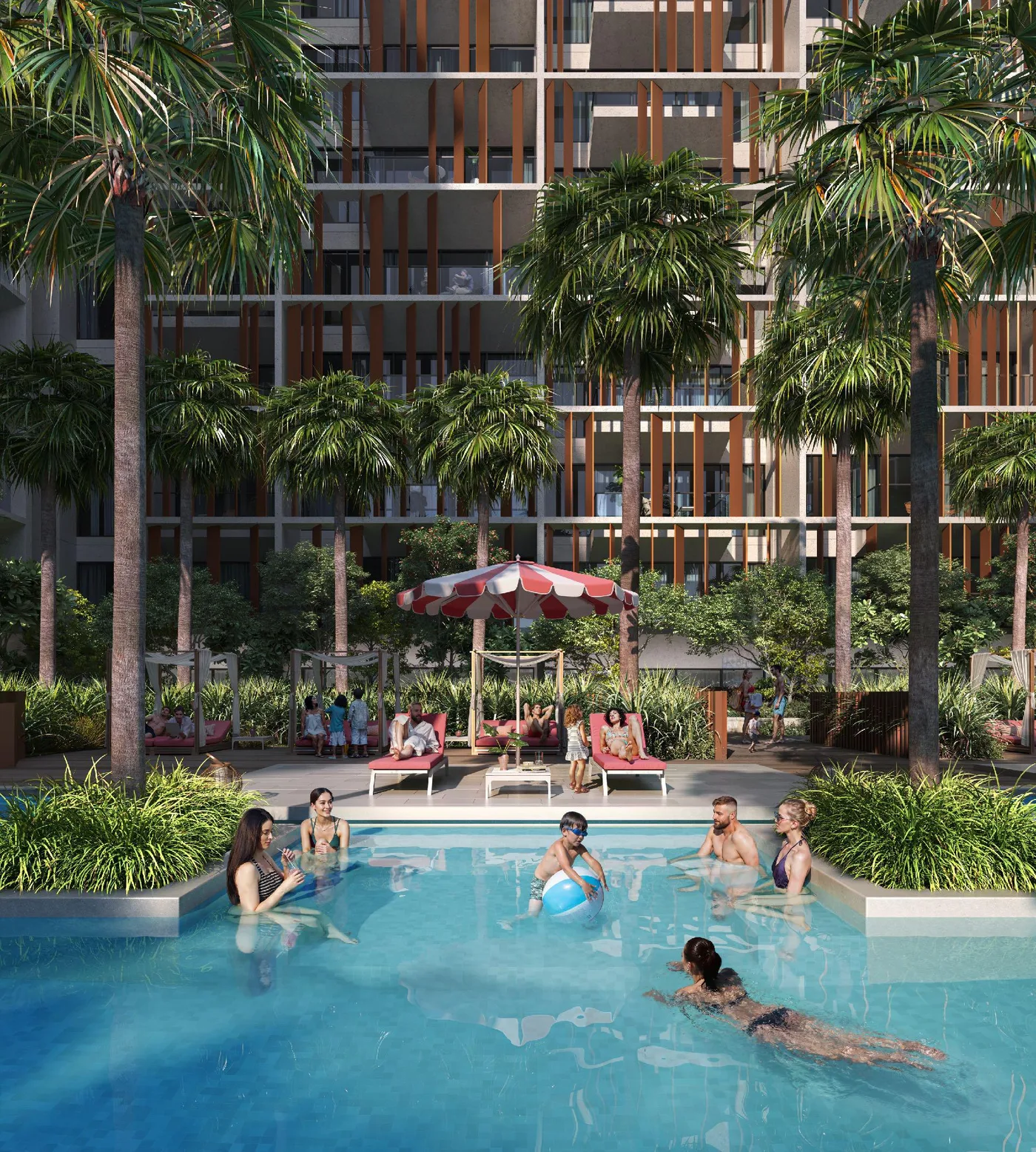 Adult & Kids Swimming Pools amenity image at Park Five