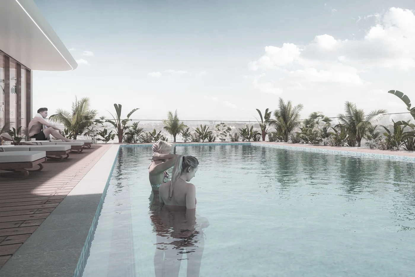Rooftop Pool amenity image at Pearl House