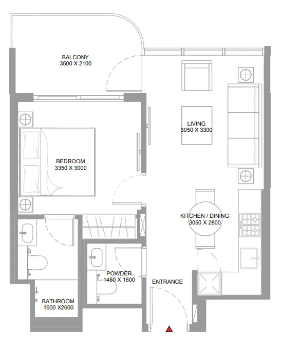 Sobha Pierside Marina Residences floor plan
