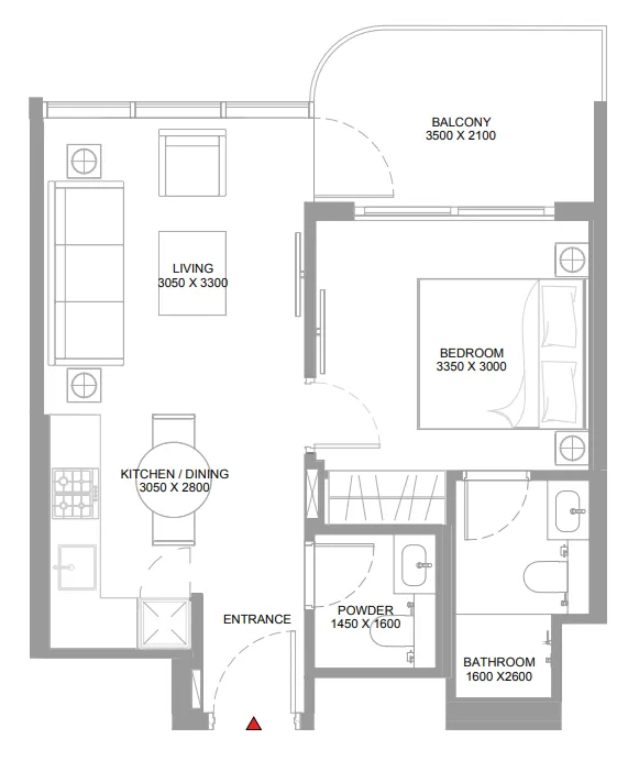 Sobha Pierside Marina Residences floor plan