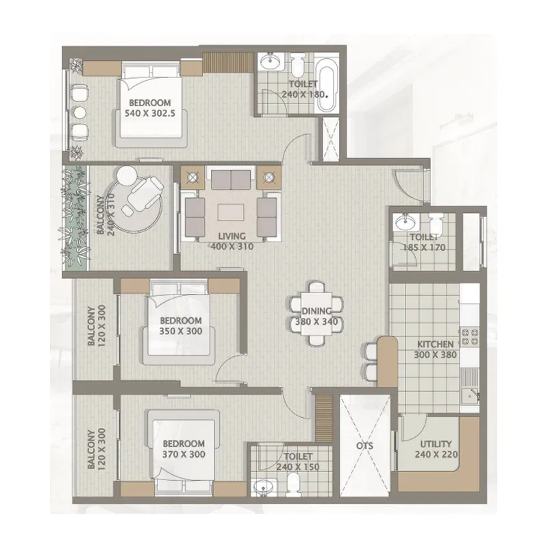 Team Arcon Platinum Heights floor plan