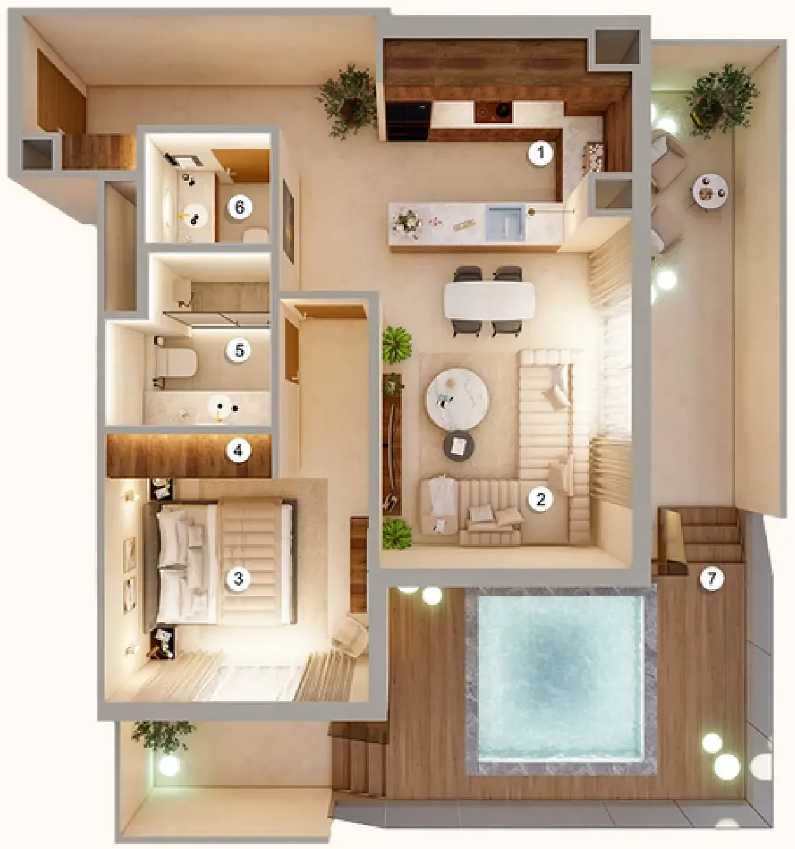 AYS Developers Q Gardens Aliya floor plan