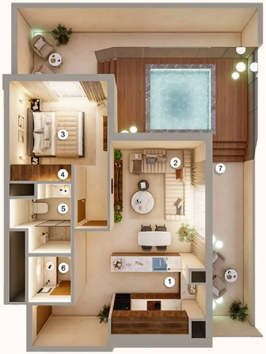 AYS Developers Q Gardens Aliya floor plan