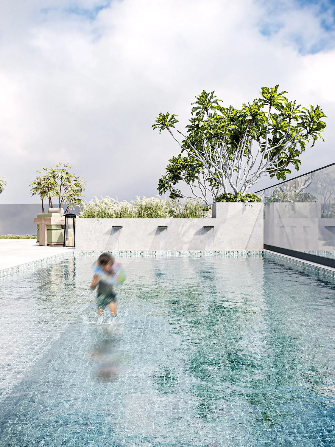 Rooftop Swimming Pool amenity image at Q Gardens Loft