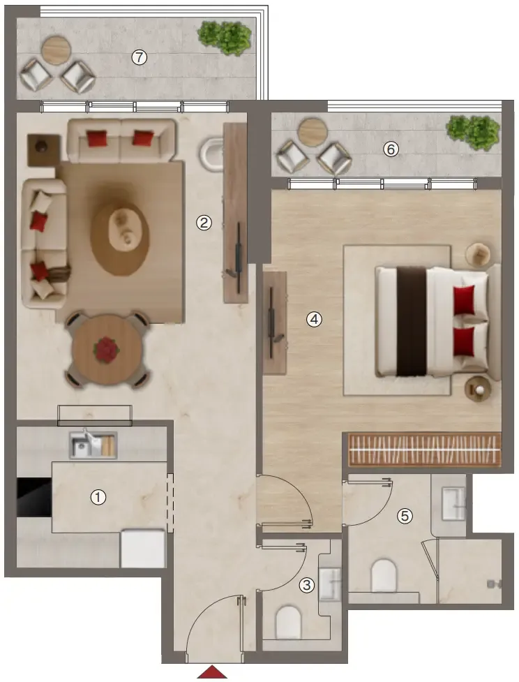 BNW Developments Ramada Residences by Wyndham floor plan