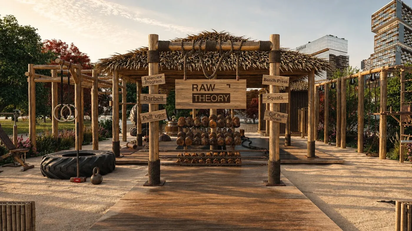 Outdoor Gym amenity image at Raw District Phase 2
