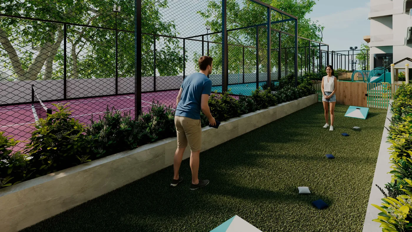 Cornhole Court amenity image at Reef 996
